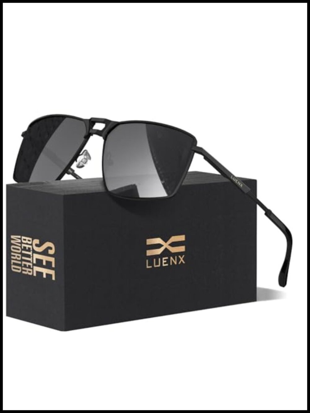 Polarized Aviator Sunglasses Metal Frame UV400 Driving Fishing